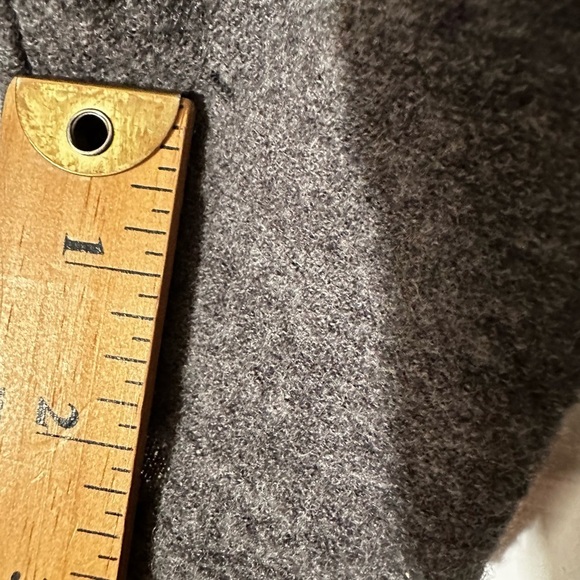 SPARROW Anthropologie Gray 100% Merino Wool XS Double Breasted Fit Flare Sweater - Picture 15 of 16